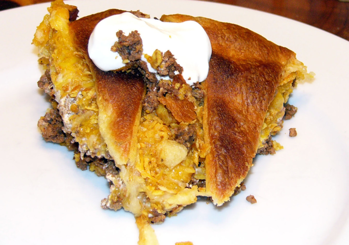 Crunchy Double Crusted Taco Pie