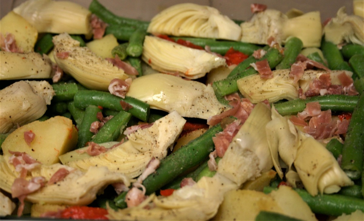 Warm Green Bean Potato Salad from The Cowboy State