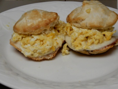 Ham & Egg Biscuit Sandwich (9)